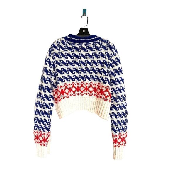 Mother Denim the wide sleeve Alpaca jumper crop size L - Picture 7 of 11